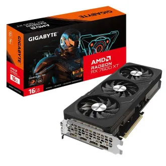 GIGABYTE VGA AMD Radeon RX 7600 XT GAMING OC 16G, RX 7600 XT, 16GB GDDR6, 2xDP, 2xHDMI - Použité