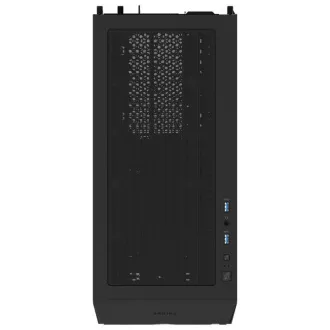 GIGABYTE case GB-C102G, Mid Tower, 2x USB3.0, Průhledná bočnice, 2x 120mm Fan, černá