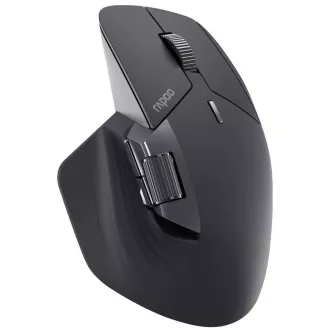 RAPOO myš MT760L Multi-mode, Bezdrátová, Optická, Šedo-Černá