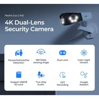 REOLINK bezpečnostní kamera Duo Series P730, Duo 2 PoE, 4MP