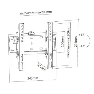 Sklopný držák na Tv i monitory Fiber Mounts FM21T