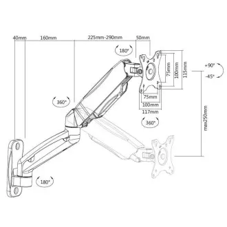 Držák na monitor Tv Fiber Mounts FM31