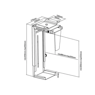 Univerzální držák na PC Fiber Mounts M7C13B