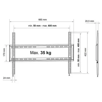 Fixní TV držák Fiber Mounts FM02