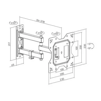 Nástěnný držák TV Fiber Mounts Fm77 Nástěnný držák TV Fiber Mounts Fm77
