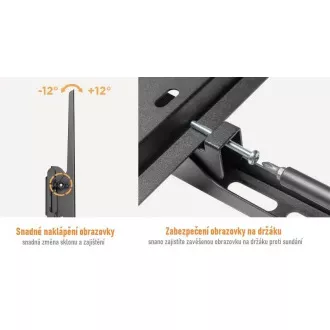Sklopný televizní držák Fiber Mounts RICO-2 na televize i monitory 30" - 65"