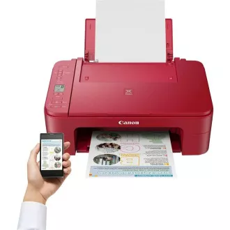 Canon PIXMA Tiskárna TS3352 red - barevná, MF (tisk, kopírka, sken, cloud), USB, Wi-Fi