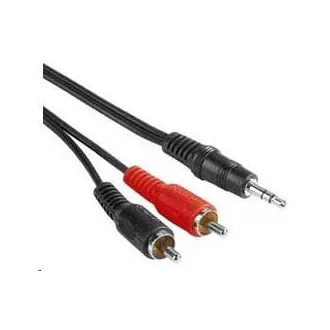 PREMIUMCORD Kabel audio 3, 5mm Jack - 2x Cinch 10m (M/M, stereo)
