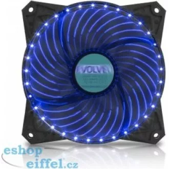 EVOLVEO 12L1BL ventilátor 120mm, 4 LED modrý, 3pin