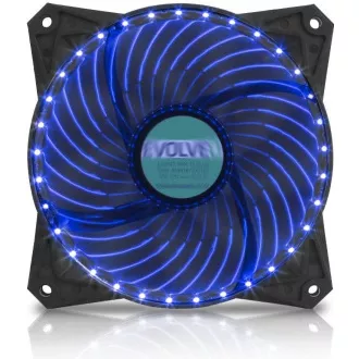 EVOLVEO 12L1BL ventilátor 120mm, 4 LED modrý, 3pin