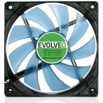 EVOLVEO 12L1BL ventilátor 120mm, 4 LED modrý, 3pin
