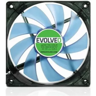 EVOLVEO 12L1BL ventilátor 120mm, 4 LED modrý, 3pin