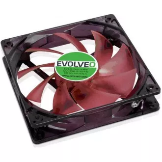 EVOLVEO 14L1RD ventilátor 140mm, 4 LED červený, 3pin