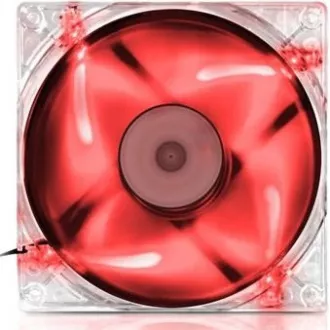 EVOLVEO 14L1RD ventilátor 140mm, 4 LED červený, 3pin