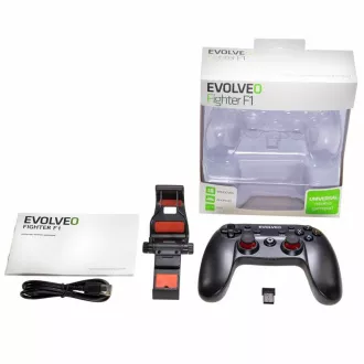 EVOLVEO Fighter F1, bezdrátový gamepad pro PC, PlayStation 3, Android box/smartphone