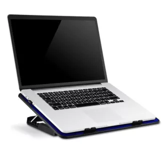 EVOLVEO Chladící podložka pro NTB A101, až 17", 2x 120mm Ventilátor, Modré podsvícení, černá