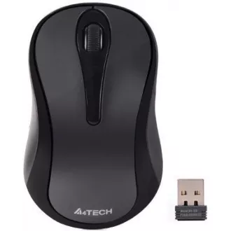 A4tech G3-280N, V-Track, bezdrátová optická myš, 2.4GHz, 10m dosah, šedo-černá