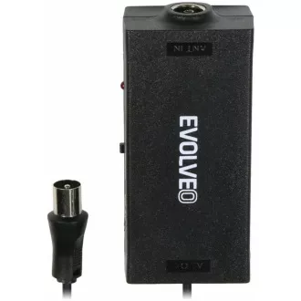 EVOLVEO Amp 1, anténní zesilovač FM/DAB+/DVB-T2, filtr LTE, 4G, 5G