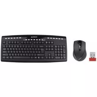 A4tech set klávesnice + myš 9200F, bezdrátová, V-Track optická myš, USB, CZ/US A4tech set klávesnice + myš 9200F, bezdrátová, V-Track optická myš, USB, CZ/US