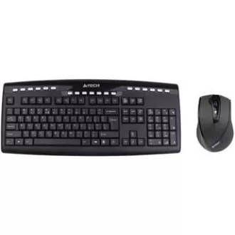 A4tech set klávesnice + myš 9200F, bezdrátová, V-Track optická myš, USB, CZ/US A4tech set klávesnice + myš 9200F, bezdrátová, V-Track optická myš, USB, CZ/US
