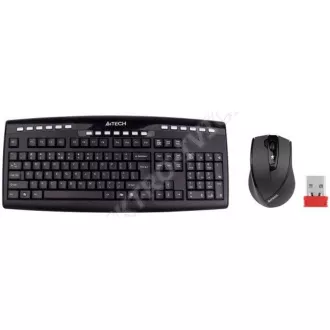 A4tech set klávesnice + myš 9200F, bezdrátová, V-Track optická myš, USB, CZ/US A4tech set klávesnice + myš 9200F, bezdrátová, V-Track optická myš, USB, CZ/US