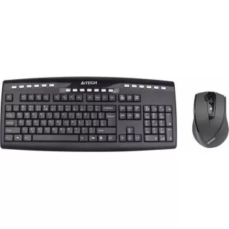 A4tech set klávesnice + myš 9200F, bezdrátová, V-Track optická myš, USB, CZ/US A4tech set klávesnice + myš 9200F, bezdrátová, V-Track optická myš, USB, CZ/US
