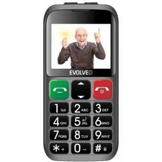 EVOLVEO EasyPhone EB, mobilní telefon pro seniory s nabíjecím stojánkem, červená