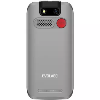 EVOLVEO EasyPhone EB, mobilní telefon pro seniory s nabíjecím stojánkem, červená