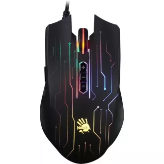 A4tech herní myš BLOODY Q81, 3200DPI, USB, RGB, černá