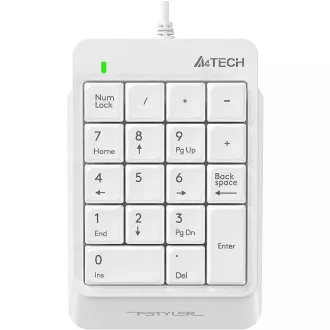 A4tech FSTYLER FK13P numerická klávesnice, USB bílá A4tech FSTYLER FK13P numerická klávesnice, USB bílá