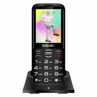 EVOLVEO EasyPhone XO, mobilní telefon pro seniory s nabíjecím stojánkem, černá EVOLVEO EasyPhone XO, mobilní telefon pro seniory s nabíjecím stojánkem, černá