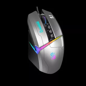 A4tech Bloody Myš W60 Max Activated, podsvícená herní myš, 12000 DPI, USB, Šedá
