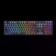 A4tech Bloody Podsvícená mechanická herní klávesnice S510R, Blue Switch, Pudding, USB, CZ, černá
