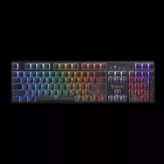 A4tech Bloody Podsvícená mechanická herní klávesnice S510R, Blue Switch, Pudding, USB, CZ, černá A4tech Bloody Podsvícená mechanická herní klávesnice S510R, Blue Switch, Pudding, USB, CZ, černá