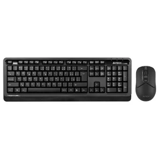 A4tech Bezdrátový kancelářský set klávesnice+myš FG1012S, CZ/SK, černá A4tech Bezdrátový kancelářský set klávesnice+myš FG1012S, CZ/SK, černá