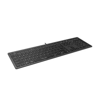 A4tech Klávesnice FX60, Podsvícená barevná, USB, CZ, šedá