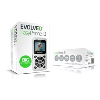 EVOLVEO Mobilní telefon pro seniory EasyPhone ID, bílá