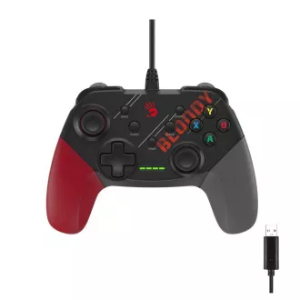 A4tech Bloody GP30, gamepad, USB, černo-červený A4tech Bloody GP30, gamepad, USB, černo-červený