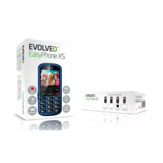 EVOLVEO EasyPhone XS, mobilní telefon pro seniory, modrá