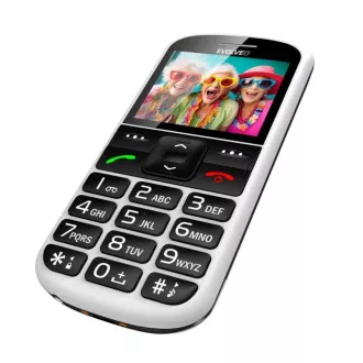 EVOLVEO EasyPhone XS, mobilní telefon pro seniory, bílá