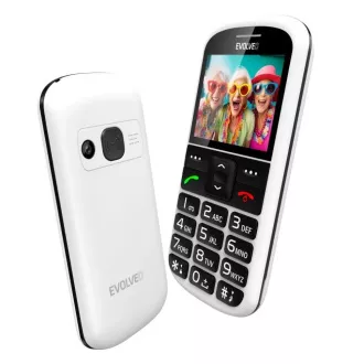 EVOLVEO EasyPhone XS, mobilní telefon pro seniory, bílá