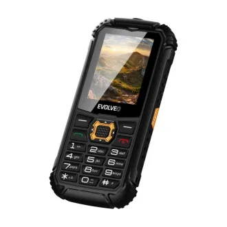 EVOLVEO StrongPhone Q1, vodotěsný odolný Dual SIM telefon, černo-oranžový - Rozbalené