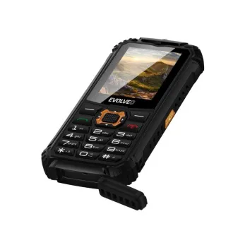EVOLVEO StrongPhone Q1, vodotěsný odolný Dual SIM telefon, černo-oranžový - Rozbalené