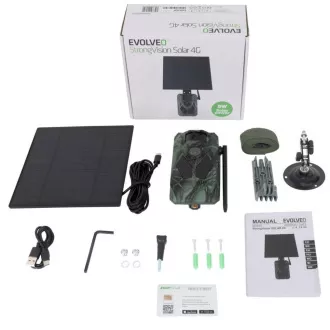 EVOLVEO StrongVision Solar 4G, fotopast se 4G, Aplikací a solárním panelem