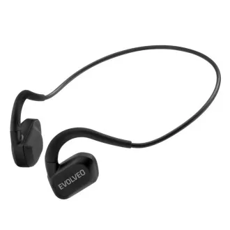 EVOLVEO bezdrátová sluchátka BonePro MP3 32GB, na lícní kosti, černá