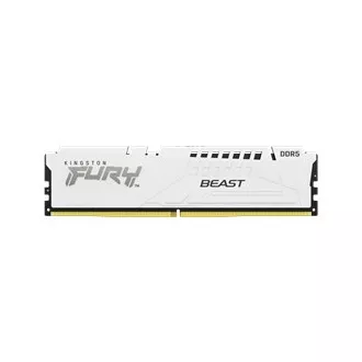 KINGSTON DIMM DDR5 16GB 5200MT/s CL40 FURY Beast Bílá XMP
