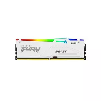 KINGSTON DIMM DDR5 32GB 5200MT/s CL36 FURY Beast Bílá RGB EXPO