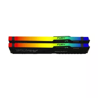 KINGSTON DIMM DDR5 32GB (Kit of 2) 6000MT/s CL30 Non-ECC FURY Beast RGB EXPO, Černá KINGSTON DIMM DDR5 32GB (Kit of 2) 6000MT/s CL30 Non-ECC FURY Beast RGB EXPO, Černá