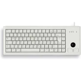 CHERRY klávesnice G84-4400, trackball, ultralehká, USB, EU, šedá CHERRY klávesnice G84-4400, trackball, ultralehká, USB, EU, šedá