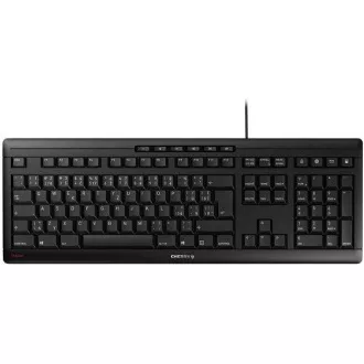 CHERRY klávesnice STREAM, drátová, USB, CZ+SK layout, černá CHERRY klávesnice STREAM, drátová, USB, CZ+SK layout, černá